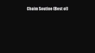 Read Chaim Soutine (Best of) PDF Online