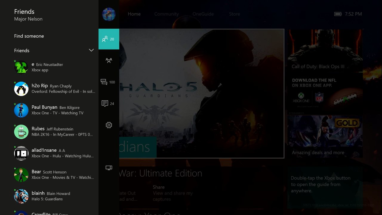 The Guide on the New Xbox One Experience