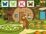 Развивающий мультфильм для детей. Маша и медведь. Маша ловит бабочек. Для малышей