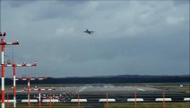 Crosswind Landings during a storm at Düsseldorf  B777,767,757 A330 Sturm Andrea, (watch in HD) Big Planes