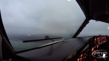Heavy Crosswind Landing in Copenhagen - Cockpit 737 Big Planes