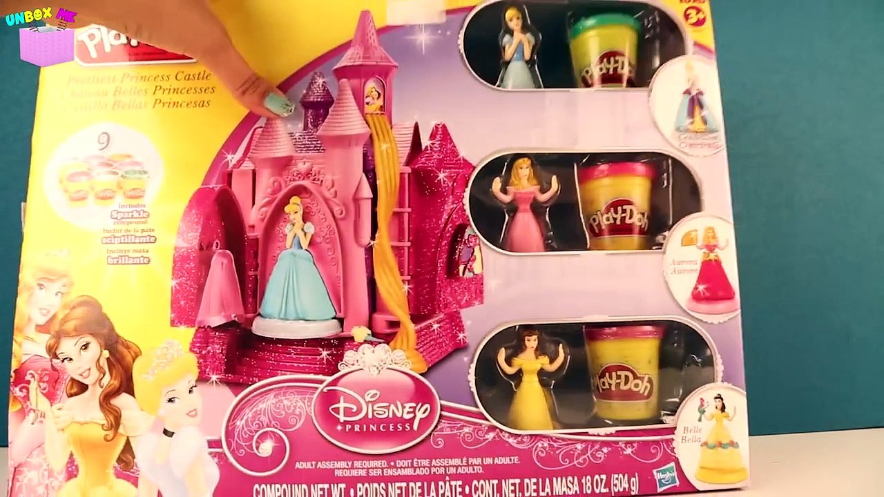 Play Doh Prettiest Princess Castle Play-Doh Disney Princess Belle, Cinderella, Aurora Rapu