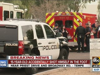 Boy shoots his own foot with gun he found in alley