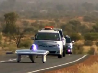 The Tokai University solar racing car in the 2009 WSC