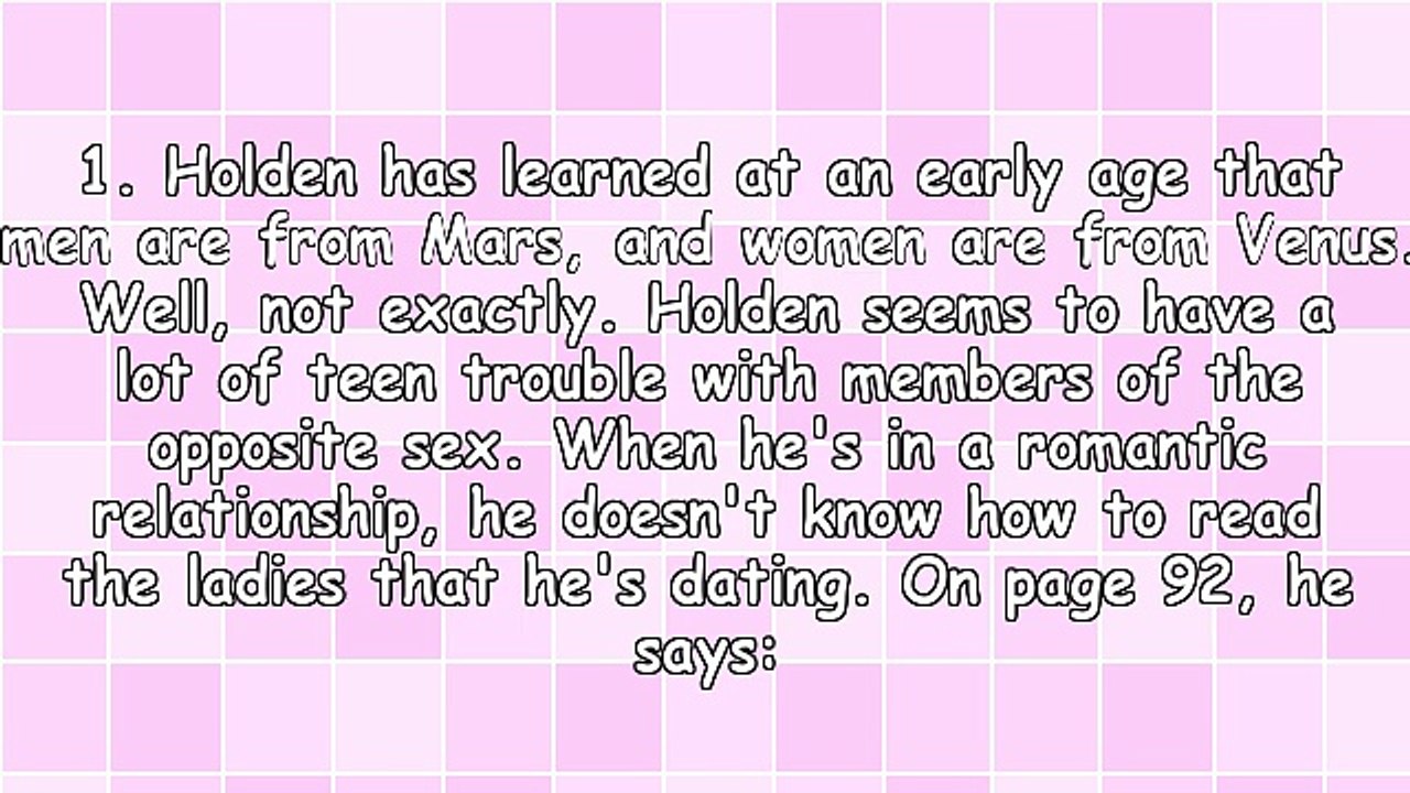 Three More Myths About Holden Caulfield in J.D Salinger's Catcher in the Rye