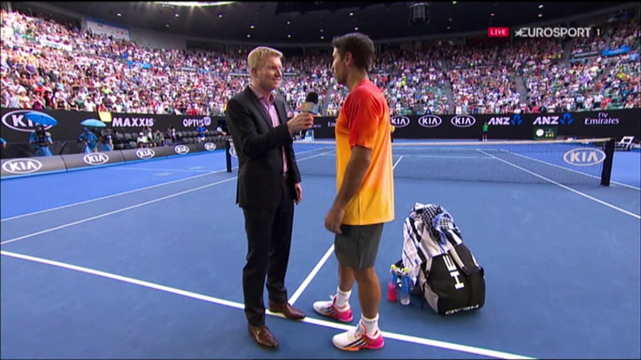 Fernando Verdasco left beaming after epic win over Rafa Nadal Australian Open 2016