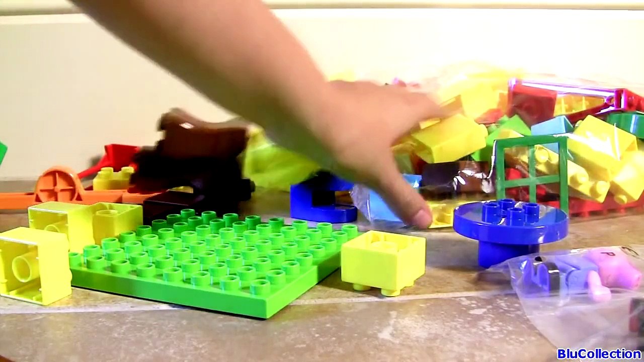 Peppa Pig Playhouse Lego Blocks Playground Park with See-Saw & Slide House Set by DisneyCo