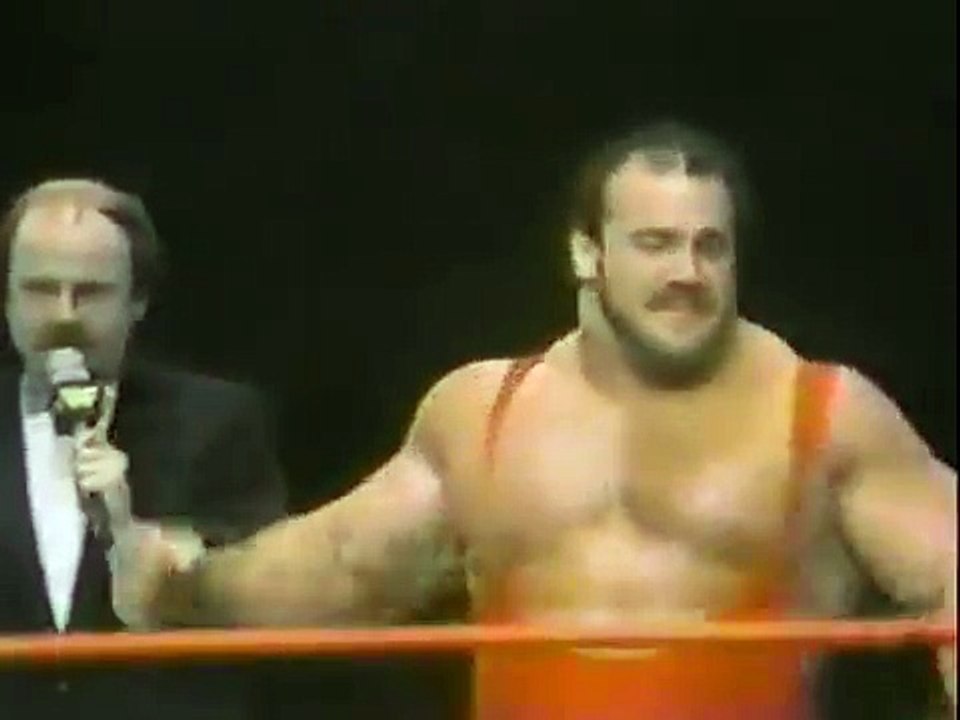 Ted Arcidi in action   Championship Wrestling Dec 21st, 1985