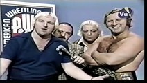 Ray Stevens breaks Bobby _The Brain_ Heenan's trophy