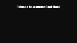 Download Chinese Restaurant Cook Book Ebook Free