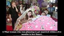 Thai woman marries her dead fiancé at his funeral