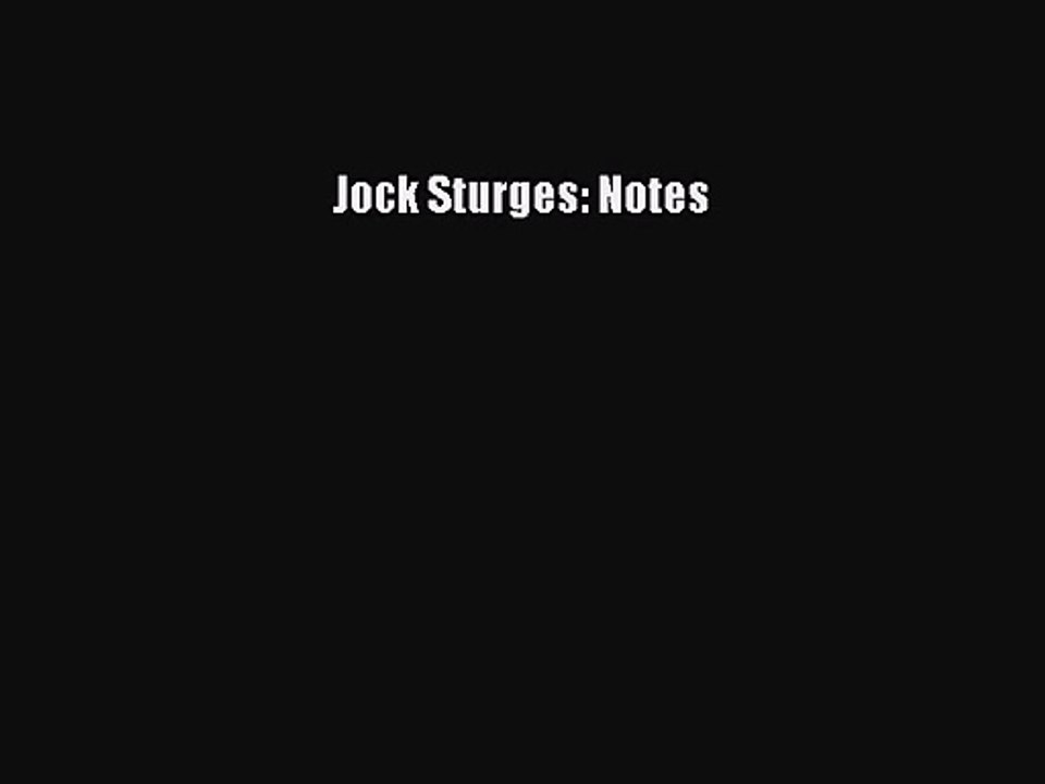 [PDF Download] Jock Sturges: Notes [Download] Online