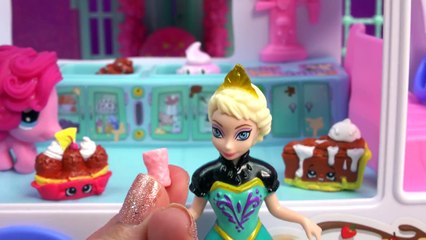 Moshi Monsters Ice Cream Truck Queen Elsa MLP Fashems Shopkins Ice Scream Food Factory Fu