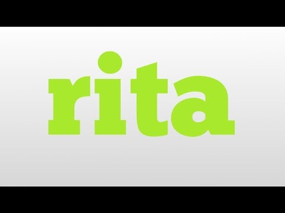 rita meaning and pronunciation