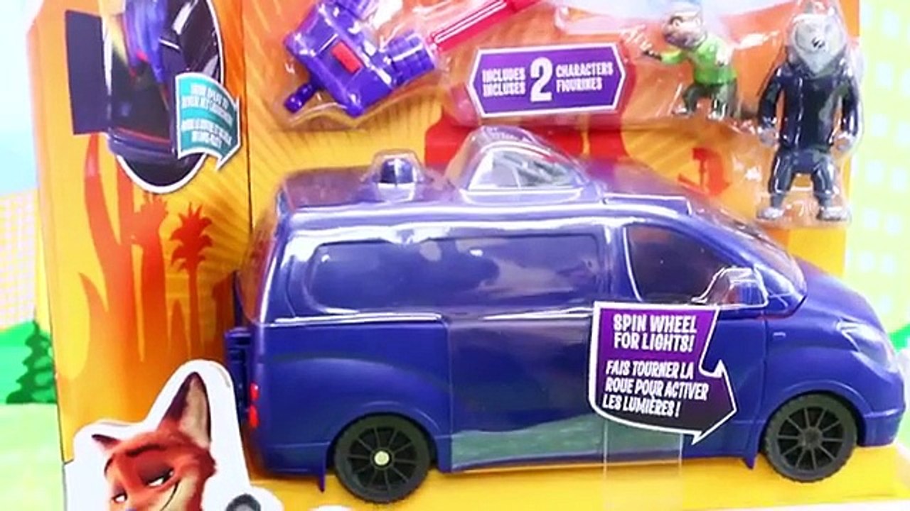 Zootopia Movie Toys NEW 2016 Disney Judy Police Cruiser Car & Capture Van + Nick Wilde Film Figures (FULL HD)
