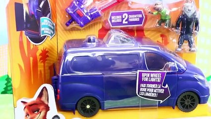 Zootopia Movie Toys NEW 2016 Disney Judy Police Cruiser Car & Capture Van + Nick Wilde Film Figures (FULL HD)