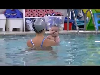 Many parents don’t realize that what natural swimmers their babies are..