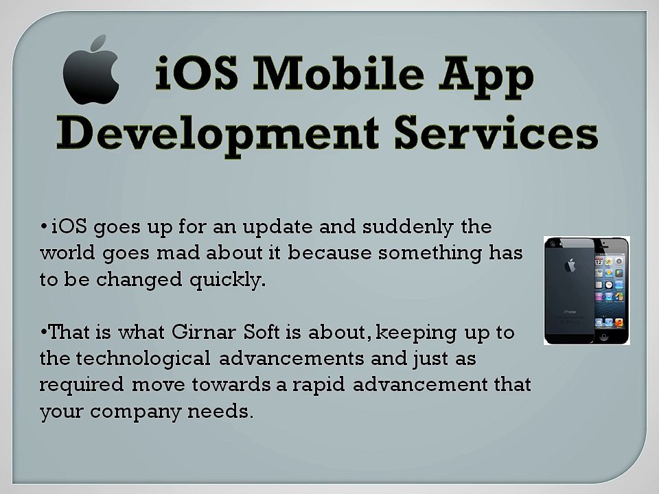 iOS app development by GirnarSoft