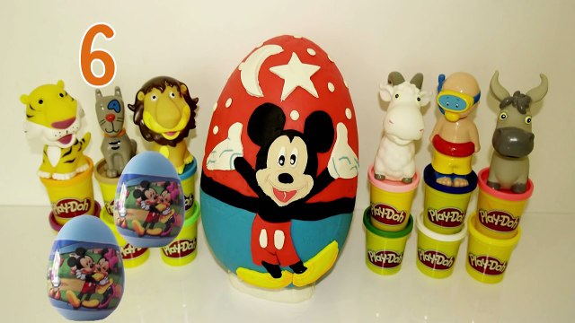 Oyun Hamuru Büyük Sürpriz Yumurta Mickey Mouse Oyuncakları Play Doh Giant Egg