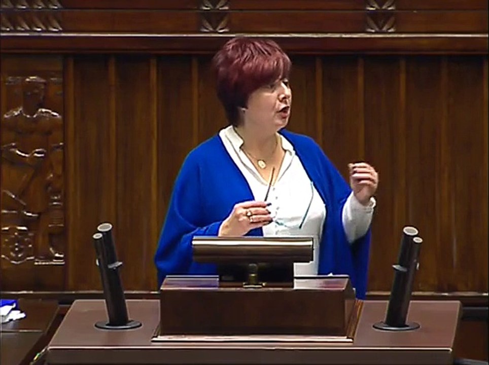 Poseł Krystyna Wróblewska - Wystąpienie z dnia 21 grudnia 2015 roku.