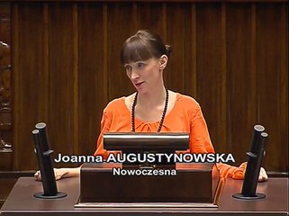 Poseł Joanna Augustynowska - Wystąpienie z dnia 21 grudnia 2015 roku.