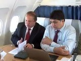 PM Nawaz Sharif and COAF Raheel Shareef on board meeting while going to Sauidi Arabia ll must watch