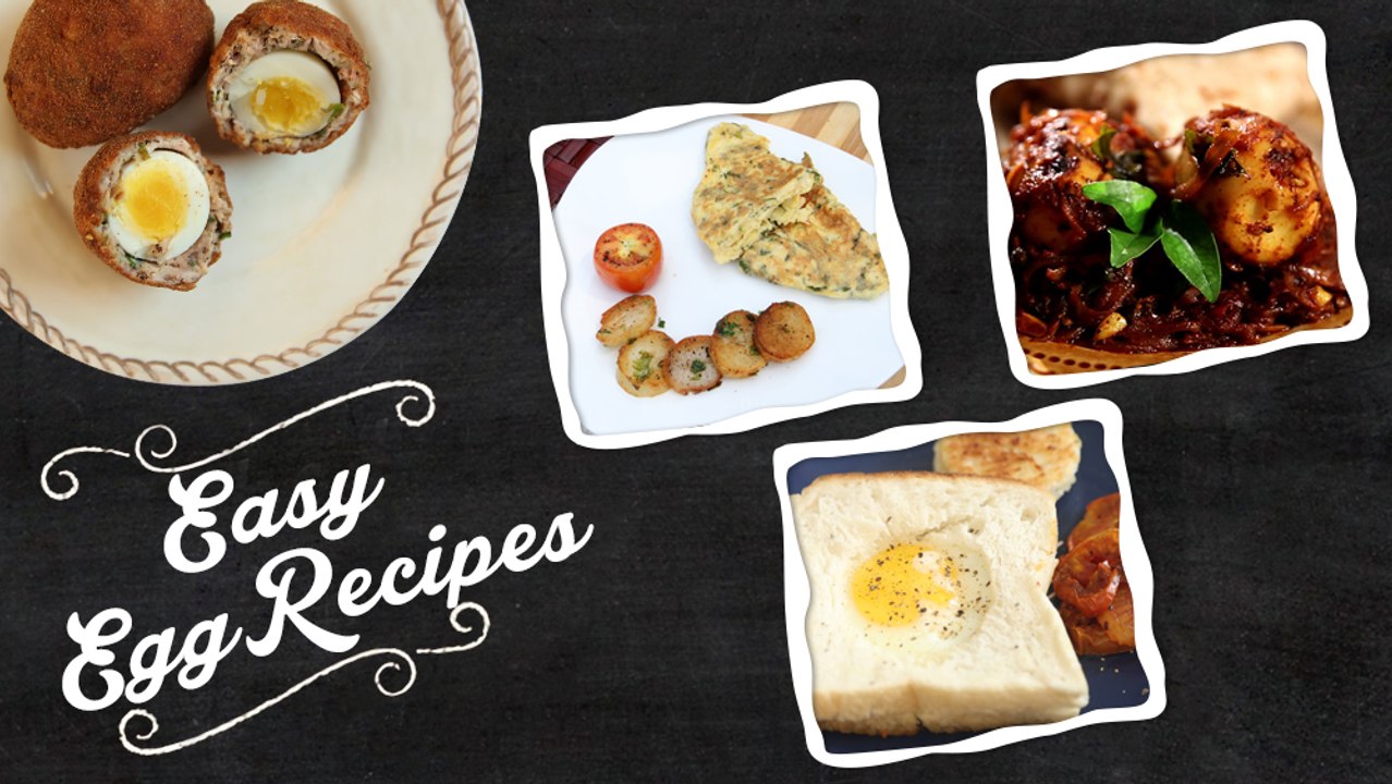 Easy & Quick Egg Recipes | Omelette, Egg In The Hole, Egg Roast | Get Curried