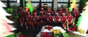 Football Players Wishes You a Merry Christmas!