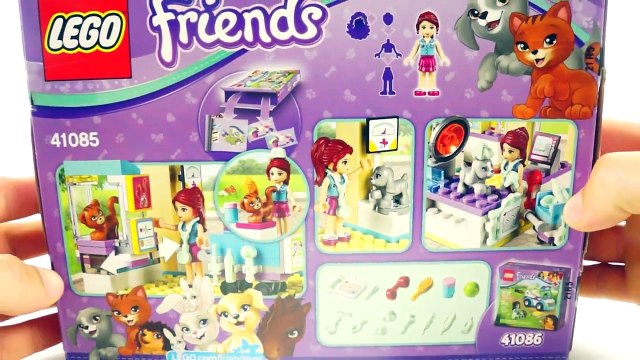 LEGO FRIENDS Vet Clinic Building Toy Set 41085 Lego Unboxing Review by a Disney Collector