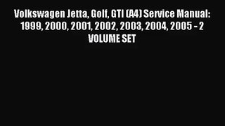 [PDF Download] Volkswagen Jetta Golf GTI (A4) Service Manual: 1999 2000 2001 2002 2003 2004