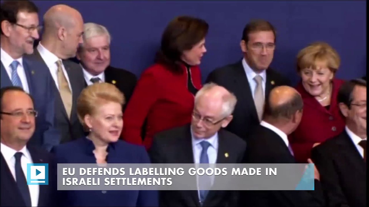 EU defends labelling goods made in Israeli settlements
