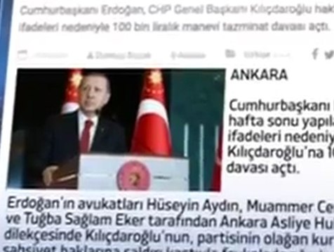 Эрдоган хочет взыскать 33 тысячи долларов с оскорбившего его лидера оппозиции