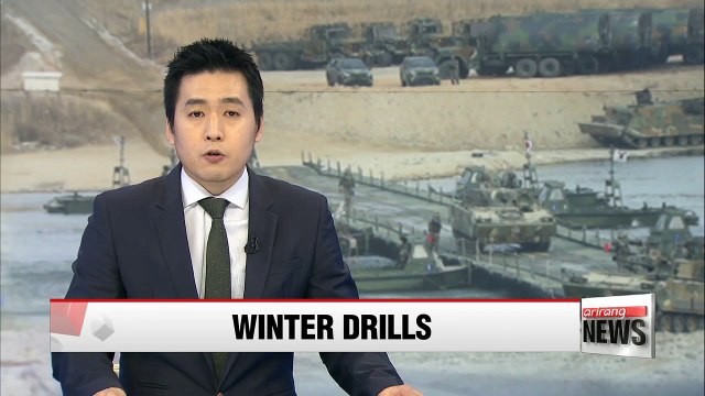 Korea's 20th Army Division conducts winter river-crossing exercise