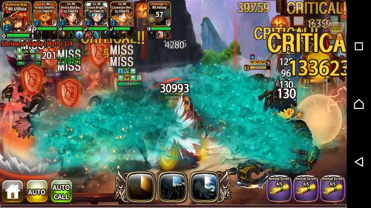 Dragon Blaze - Ultimate Team with Main Buff Cap. 80 - Daily quest Part 2 on 01-12-2016