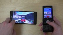 Sony Xperia Z3  vs. Sony Ericsson W910i - Asphalt Gameplay Comparison!