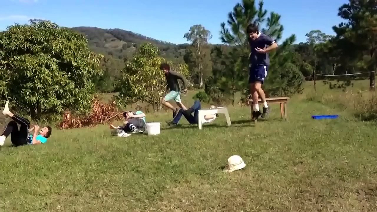 The bare bum electric fence challenge, gone wrong?