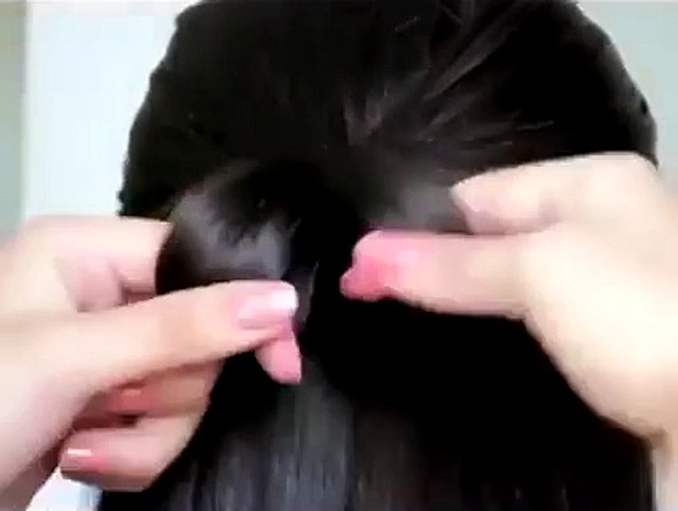 Cute bow hairstyle