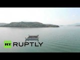 DRONE FOOTAGE: Bird’s-eye view of India’s largest floating solar plant