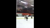 Farmington Hockey Goalie Scores On Himself And Flips Off Coaches! (Better Quality)