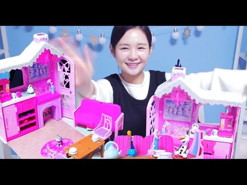바비의 겨울별장 ♬ 겨울왕국 엘사 장난감 애니 Disney Frozen Elsa Barbie play set - ToryWorld 토리월드