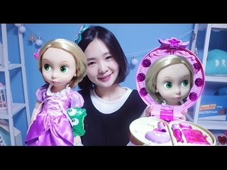 시크릿 거울 화장대 장난감 화장 놀이 -  라푼젤 베이비돌 인형 놀이 -  ToryWorld 토리월드