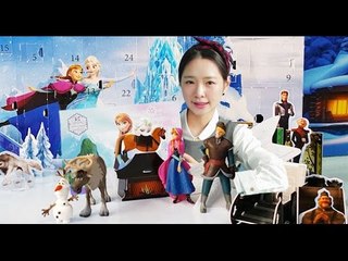 겨울왕국 서프라이즈 미니어쳐 24개 뽑기 - 겨울왕국 크리스마스 장난감 놀이 - ToryWorld 토리월드