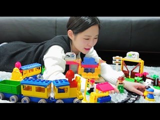 옥스포드 기차놀이 레고 듀플로 나의 첫 기차 세트 블럭 호환 oxford blocks - ToryWorld 토리월드