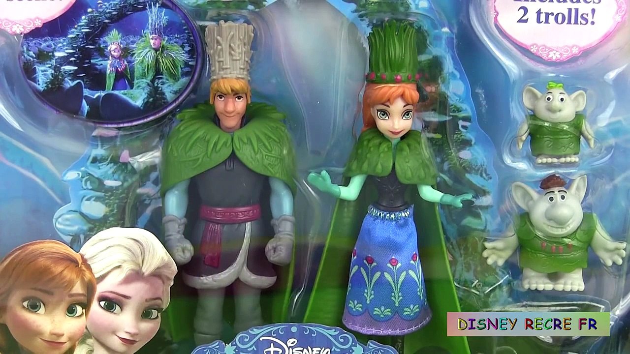 Reine des neiges Frozen Anna & Kristoff Doll Troll Wedding Set Pâte à modeler Poupées Magi