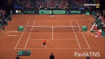 Andy Murray vs David Goffin AMAZING POINT Davis Cup 2015