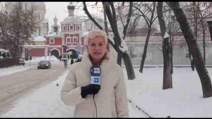 Informe a cámara: "Alerta naranja" en Moscú y regiones centrales de Rusia por nevadas y viento