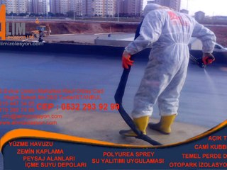 MİER GÜVERTE POLİÜRETAN ÜZERİ POLYUREA UYGULAMASI ALİM İZOLASYON  0532 293 92 99