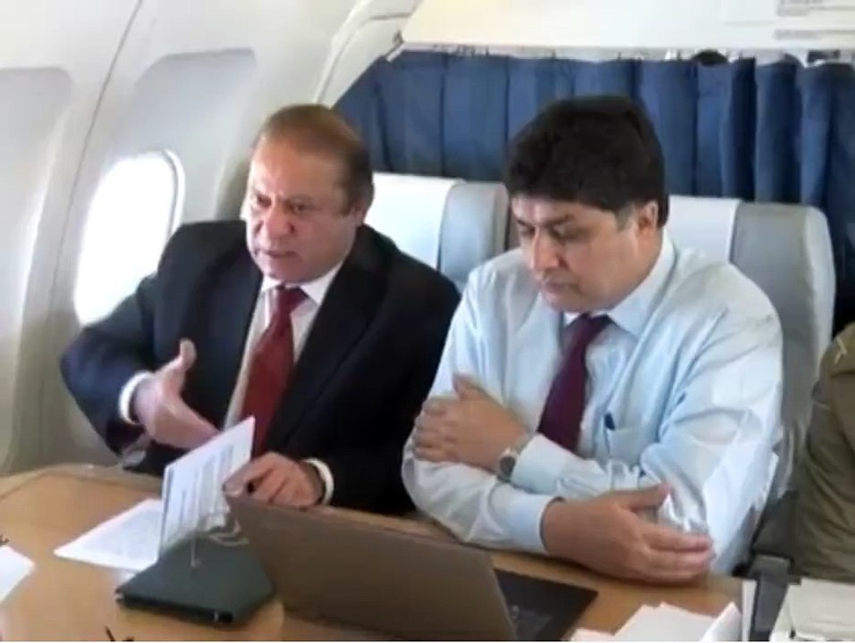 High level meeting in the Plane