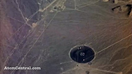 Aerial view of an atomic bomb explosion - must watch