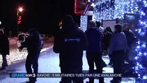 Savoie : cinq militaires emportés dans une avalanche